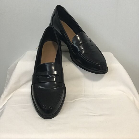 Asos Design Faux Patent Leather Mail Loafer Size 9 - Picture 1 of 11